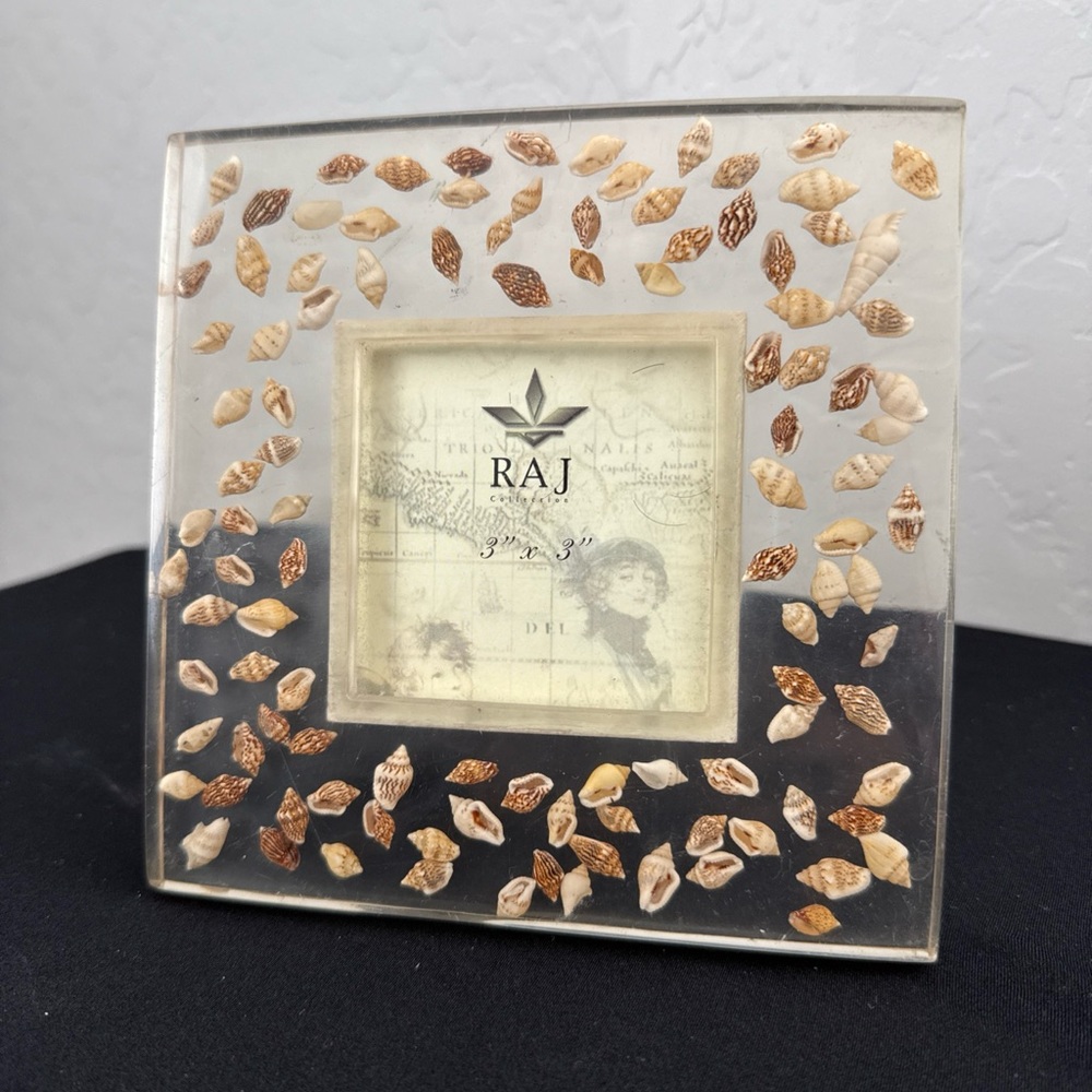 Raj Shell-Embellished Frame - Tan and Cream